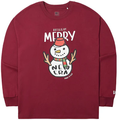 New Era FW23 男女同款红色刺绣圆领卫衣 14112283 Buy New Era FW23 男女同款红色刺绣圆领卫衣 14112283