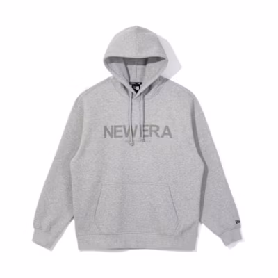 New Era FW23 Unisex Solid Color Hoodie Grey 13781186