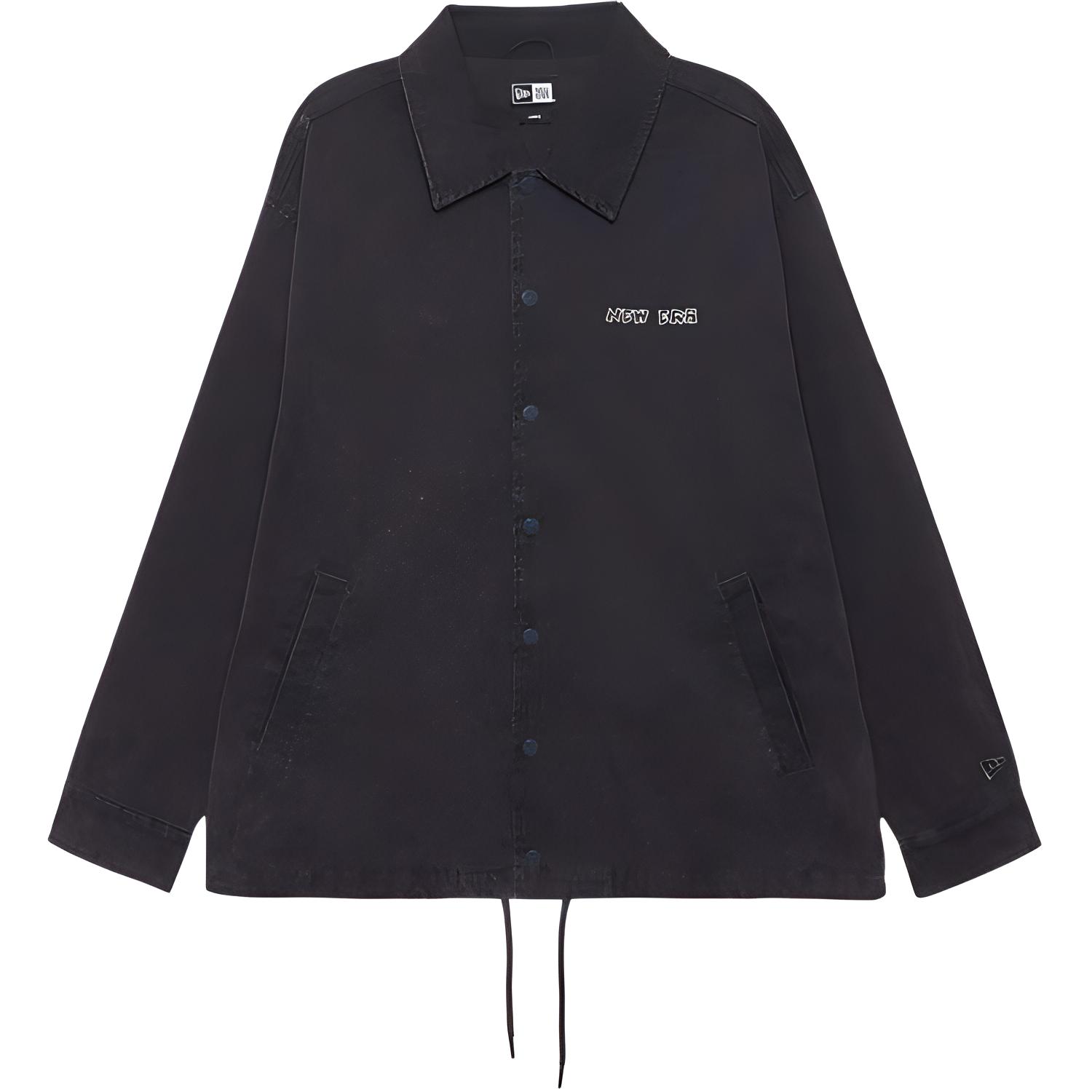 New Era FW24 1990s Skateboarding Series Oversized Washed Black Jacket Unisex. 14385262