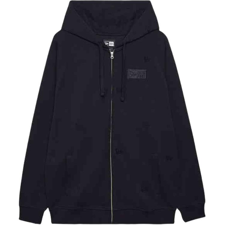 New Era FW24 All-Over Print Logo Hoodie Unisex Black 14385206