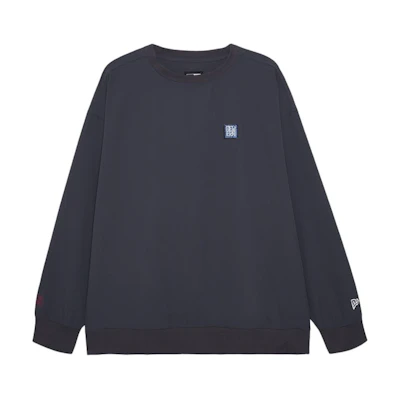 New Era FW24 Blue Porcelain Crewneck Sweatshirt Unisex Navy Embroidered Design 14385259