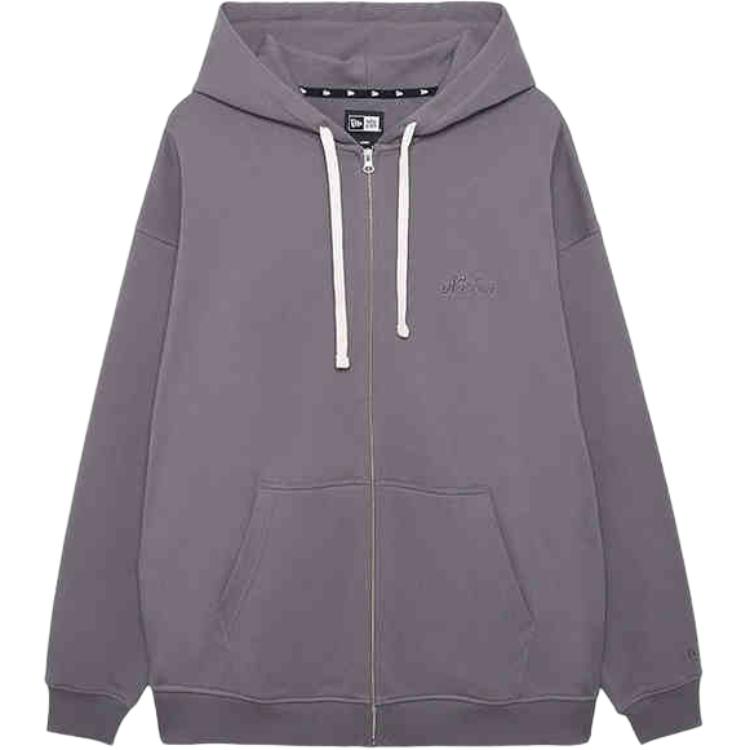 New Era FW24 Heavy Embroidered Oversized Hoodie Unisex Dark Gray 14385208