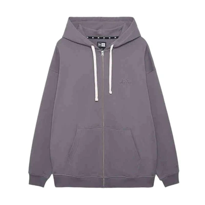 New Era FW24 Heavy Embroidered Oversized Hoodie Unisex Dark Gray 14385208