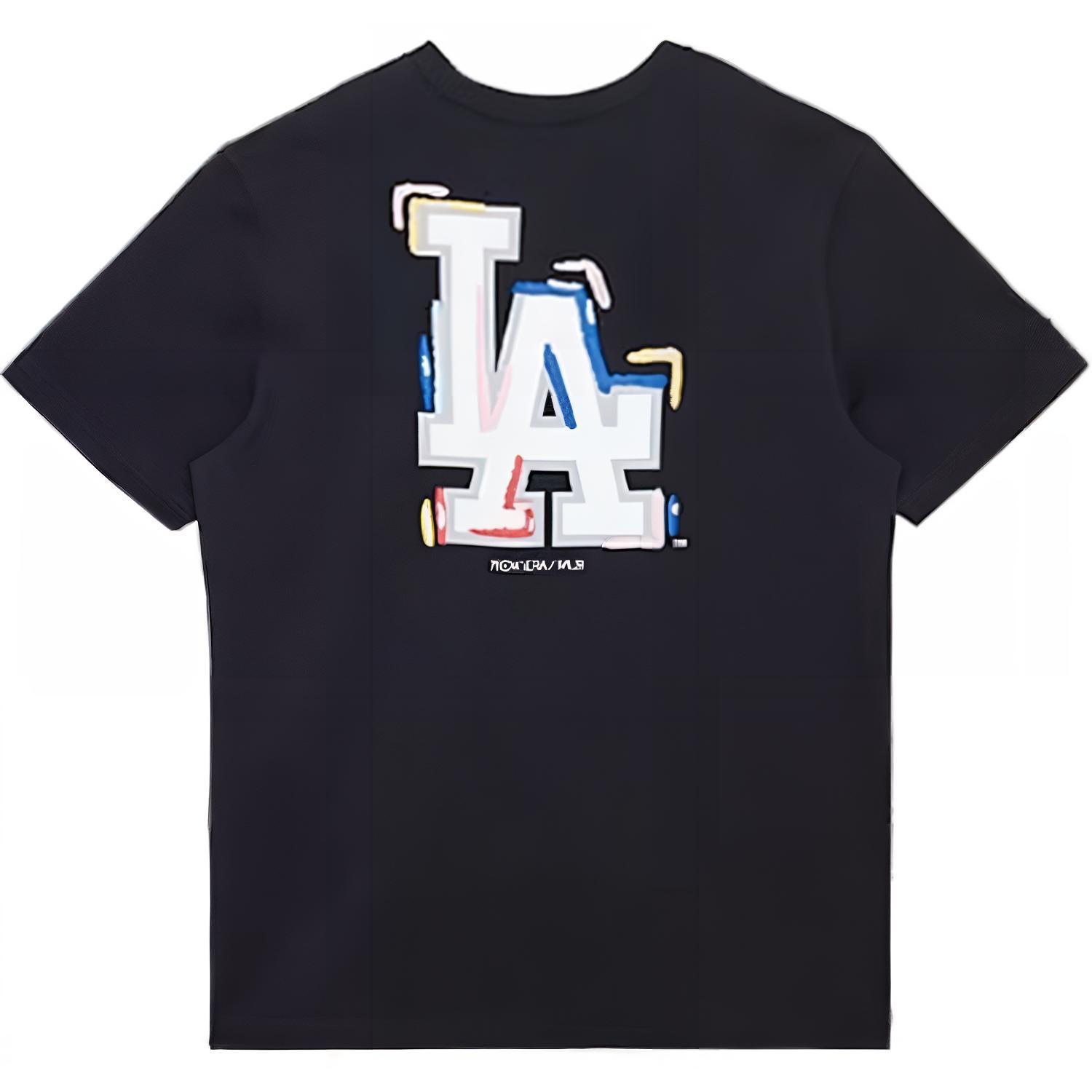 New Era FW24 MLB Black Cotton Oversized Unisex Crewneck T-Shirt. 14441019