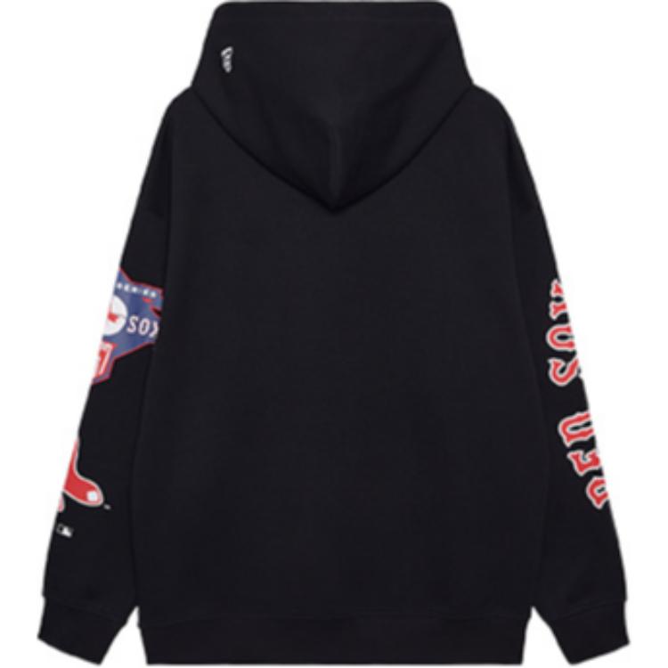 Lookbook New Era FW24 MLB 波士頓紅襪 NY 連帽黑色男女同款街頭服飾 14385099