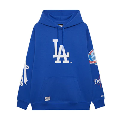 New Era FW24 MLB LA Dodgers NY Oversized Street Hoodie Unisex Blue 14385098