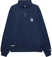 Order New Era FW24 MLB New York Yankees Half-Zip Embroidered Blue Unisex Sweatshirt 14397950