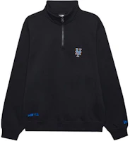 New Era FW24 MLB NY Mets Half-Zip Embroidered Long Sleeve Unisex Sweatshirt Black 14397951 New Era FW24 MLB NY Mets Half-Zip Embroidered Long Sleeve Unisex Sweatshirt Black 14397951