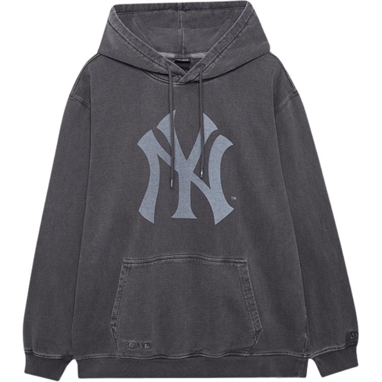 Order New Era FW24 MLB NY Yankees Embroidered Pullover Oversized Hoodie Black Unisex 14397935