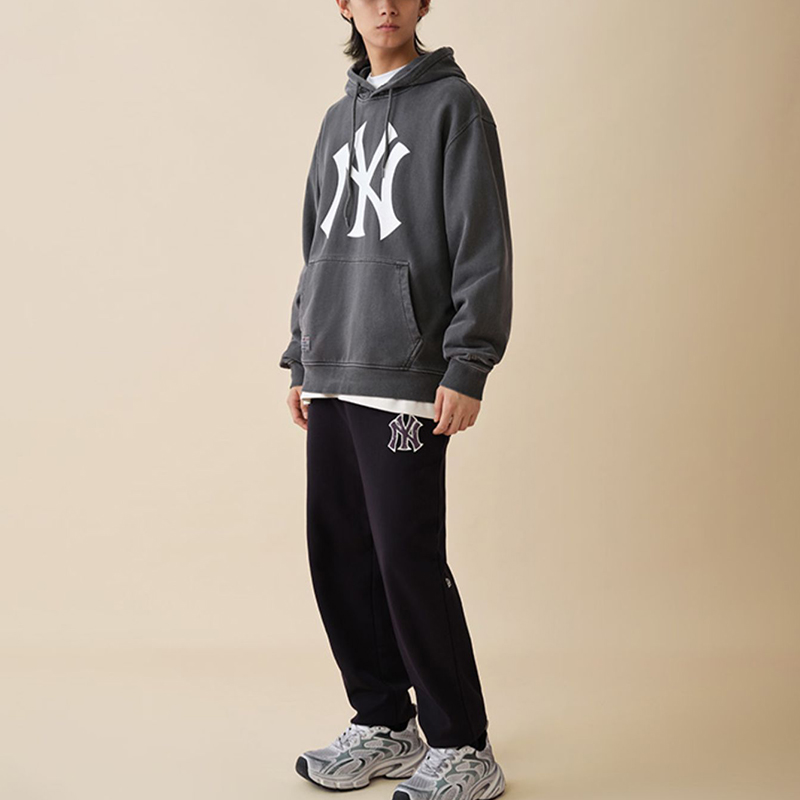 Details for New Era FW24 MLB NY Yankees Embroidered Pullover Oversized Hoodie Black Unisex 14397935