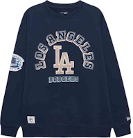 New Era FW24 MLB World Series LA Dodgers Logo Navy Crewneck Sweatshirt Unisex 14385248 New Era FW24 MLB World Series LA Dodgers Logo Navy Crewneck Sweatshirt Unisex 14385248