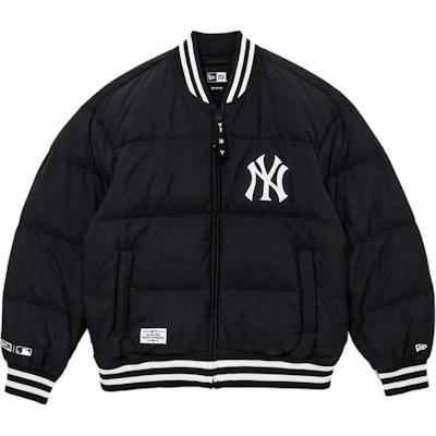 New Era FW24 MLB Yankees Black Zip-Up Puffer Jacket Unisex Casual Comfort Style 14397958 Order New Era FW24 MLB Yankees Black Zip-Up Puffer Jacket Unisex Casual Comfort Style 14397958