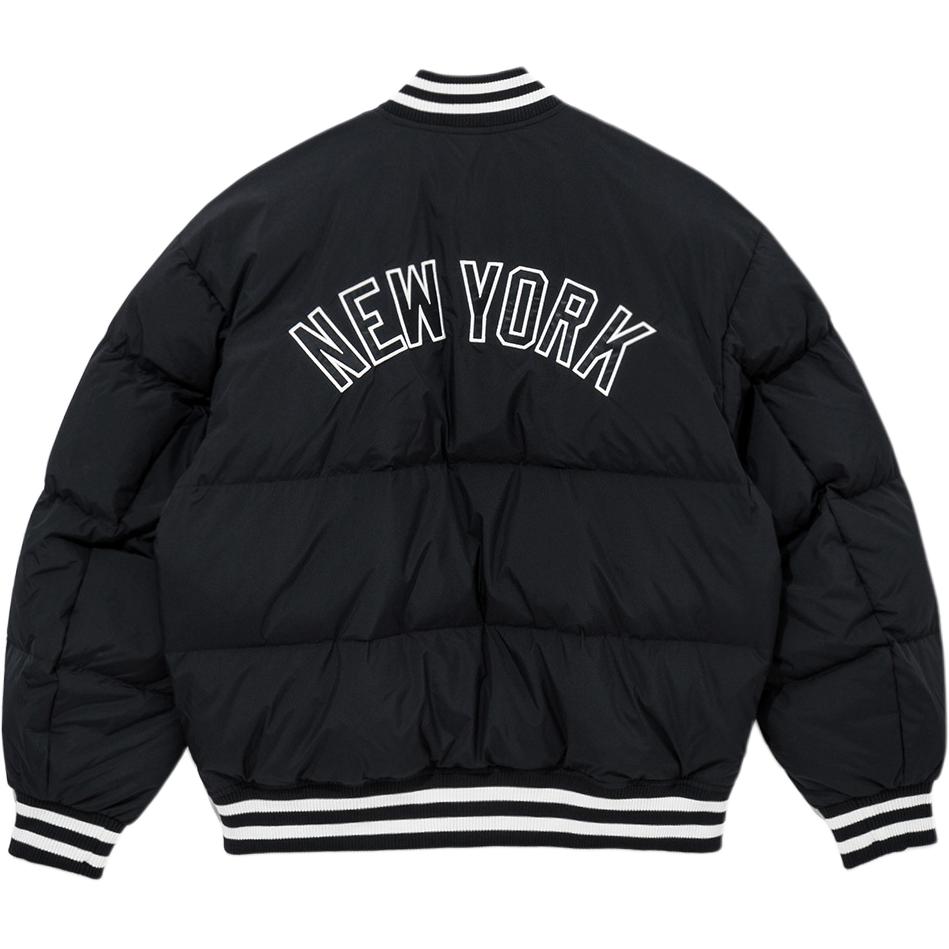 Lookbook New Era FW24 MLB Yankees Black Zip-Up Puffer Jacket Unisex Casual Comfort Style 14397958