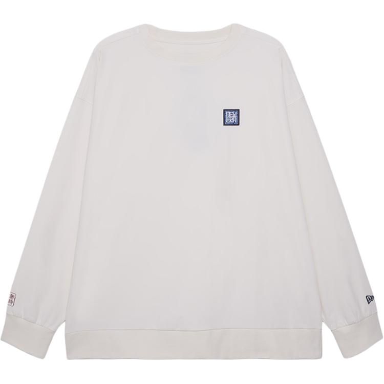 New Era FW24 Porcelain Crewneck Embroidered Sweatshirt Unisex White 14385258