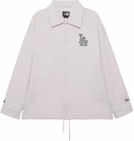 New Era FW24 Porcelain MLB Dodgers White Embroidered Button Jacket Unisex 14385265 New Era FW24 Porcelain MLB Dodgers White Embroidered Button Jacket Unisex 14385265