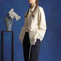 Shop New Era FW24 瓷白刺繡MLB道奇隊男女同款外套 14385265