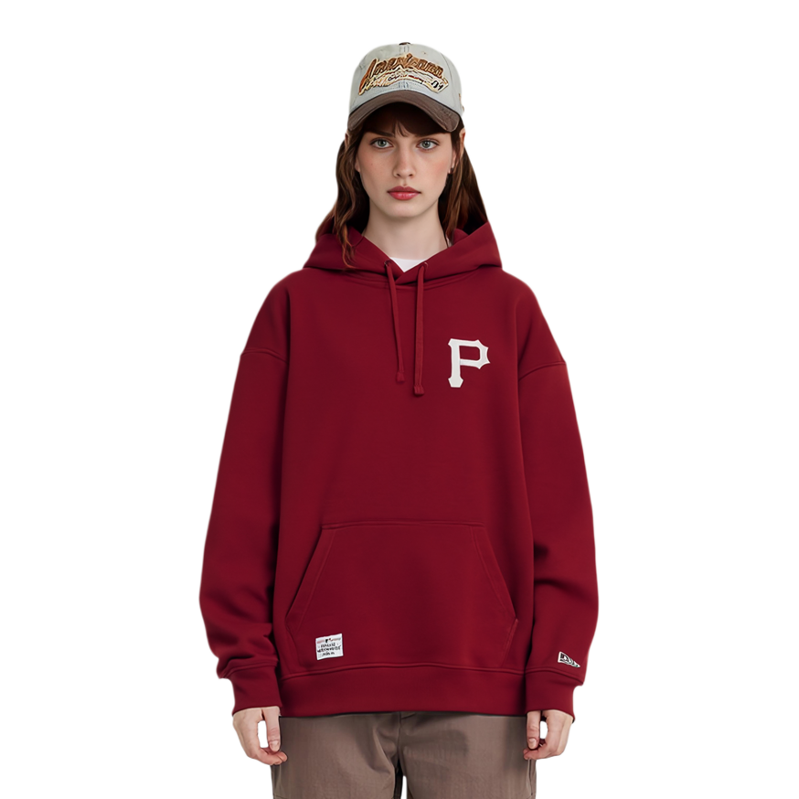 Shop New Era FW24 瓷器感MLB海盜男女同款圖案連帽衫 14385191