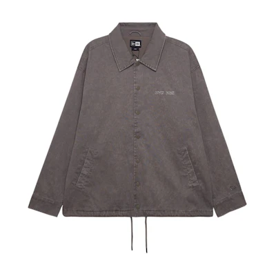 New Era FW24 Washed Woven Vintage Drawstring Jacket Unisex Brown 14385263