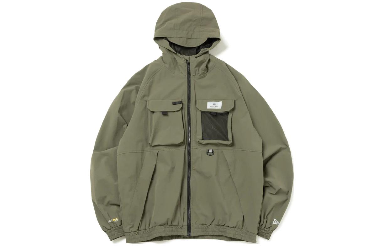 New Era FW25 Angler Solid Zip Hoodie Jacket Unisex Green 14116998