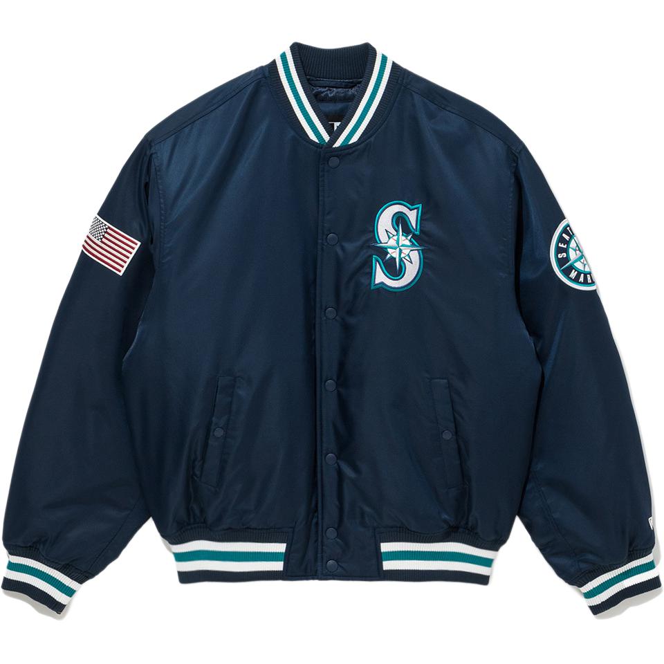 New Era FW25 MLB Authentic Seattle Mariners Stadium Jacket Unisex Casual Style. 14742058