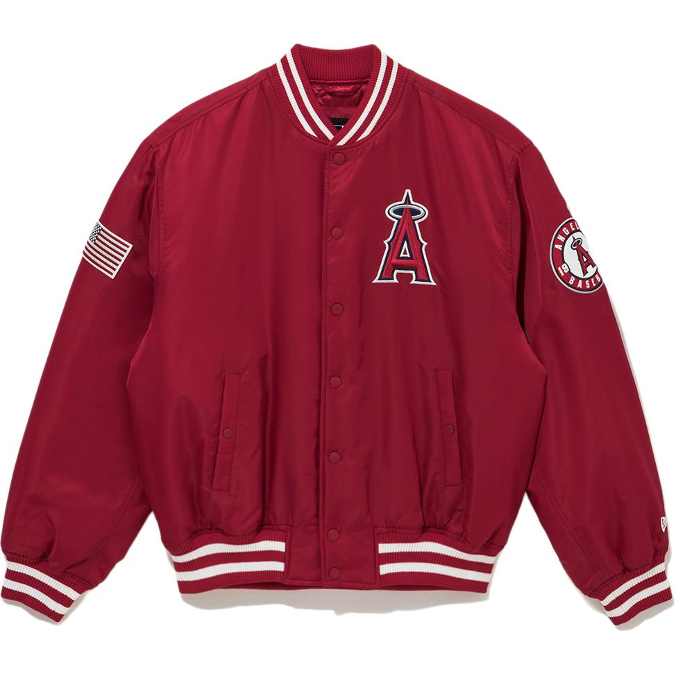 New Era FW25 MLB Authentic Stadium Jacket LA Angels Casual Unisex Long Sleeve. 14742082