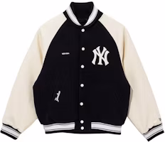 New Era FW25 MLB New York Yankees Raglan Baseball Jacket Unisex Korean Style 14742022 New Era FW25 MLB New York Yankees Raglan Baseball Jacket Unisex Korean Style 14742022