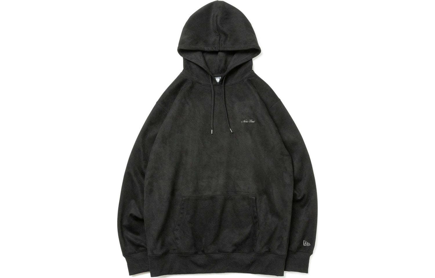 New Era Geometric Embroidered Hoodie Unisex Black 13330883