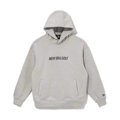 New Era Golf Graphic Letter Print Loose Hoodie Unisex - Gray 13944746