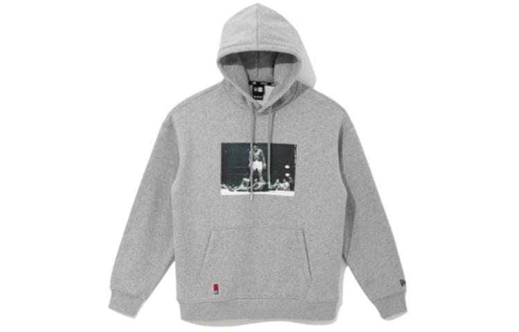 New Era Graphic Hoodie Long-Sleeve Pullover Grey 12887059