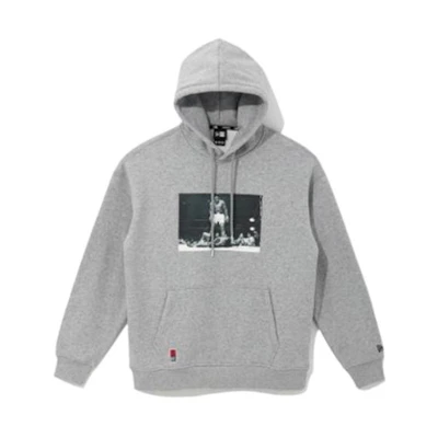 New Era Graphic Hoodie Long-Sleeve Pullover Grey 12887059