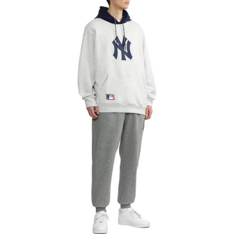 New Era Graphic Print Pullover Hoodie Light Gray Long Sleeve NERSWM00079XLGY2 圖 4