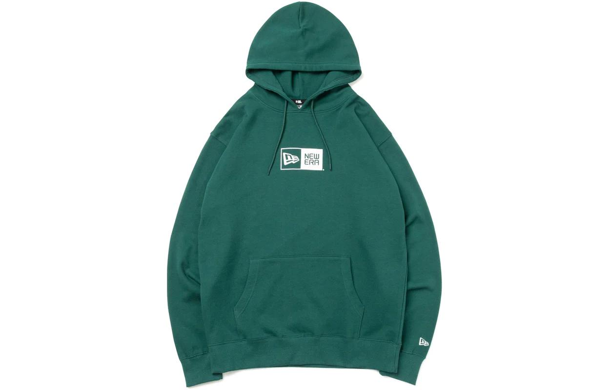 New Era Graphic Print Pullover Hoodie Unisex Green 13330896