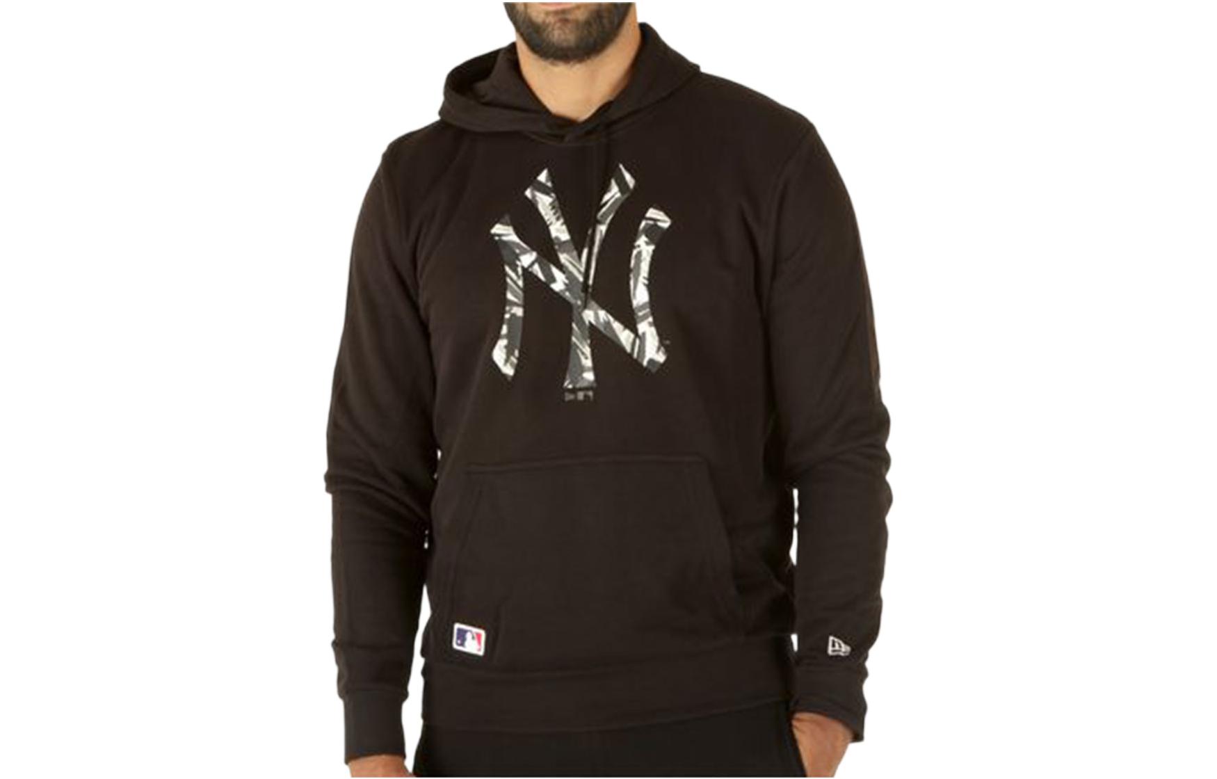 New Era Gray-Green Logo Pullover Hoodie Long Sleeve 12827258