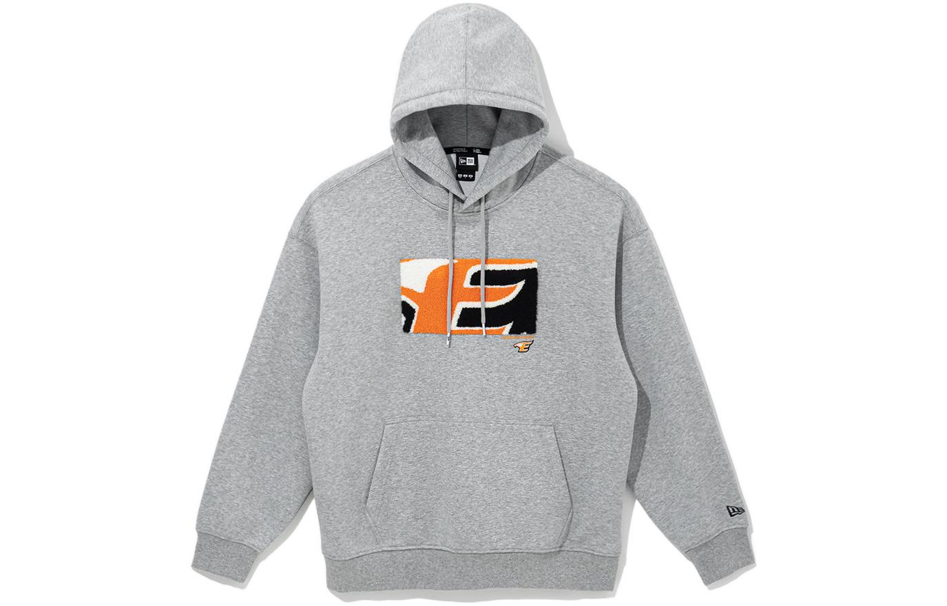 New Era Gray Printed Pullover Hoodie 13317082