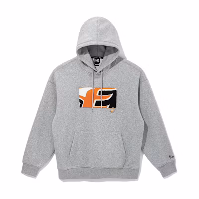 New Era Gray Printed Pullover Hoodie 13317082