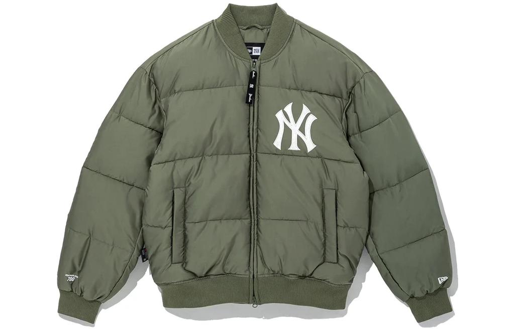 New Era Green Logo Printed Zip-Up Long Sleeve Jacket 13353868