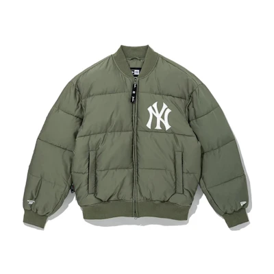 New Era Green Logo Printed Zip-Up Long Sleeve Jacket 13353868