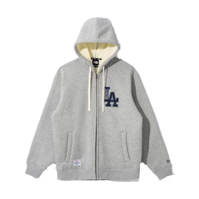 New Era Heather Gray Unisex Zip Hoodie American Style Activewear 13781129