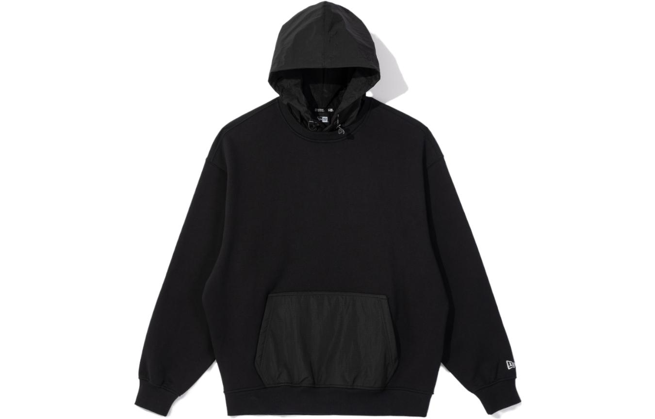 New Era Knit Oversized Hoodie Unisex Black 13781077