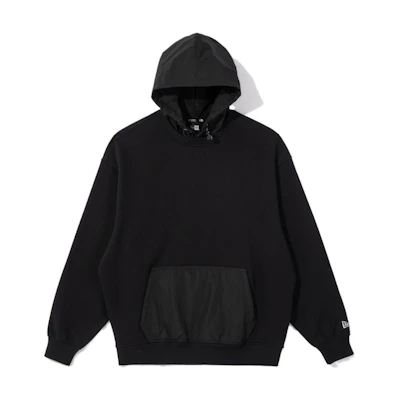New Era Knit Oversized Hoodie Unisex Black 13781077