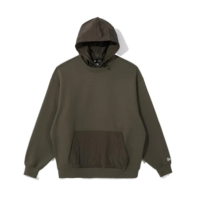 New Era Knitted Loose Fit Hoodie Unisex Green 13781076