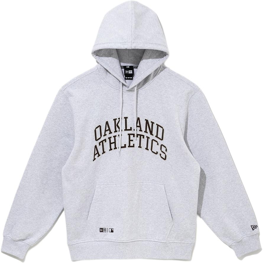 New Era Letter Graphic Pullover Hoodie Unisex - Gray 14397987