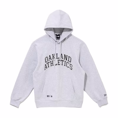 New Era Letter Graphic Pullover Hoodie Unisex - Gray 14397987