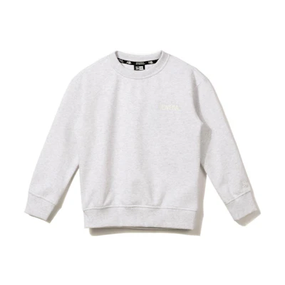 New Era Letter Logo Crewneck Sweatshirt Unisex Gray 13679483