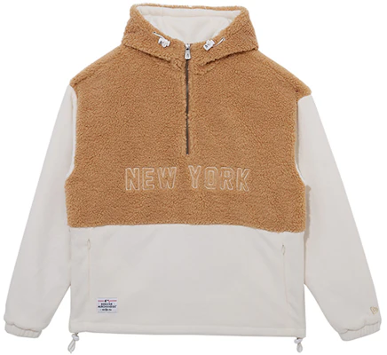 New Era Letter Logo Half-Zip Sweatshirt Unisex Brown 12877429 Buy New Era Letter Logo Half-Zip Sweatshirt Unisex Brown 12877429