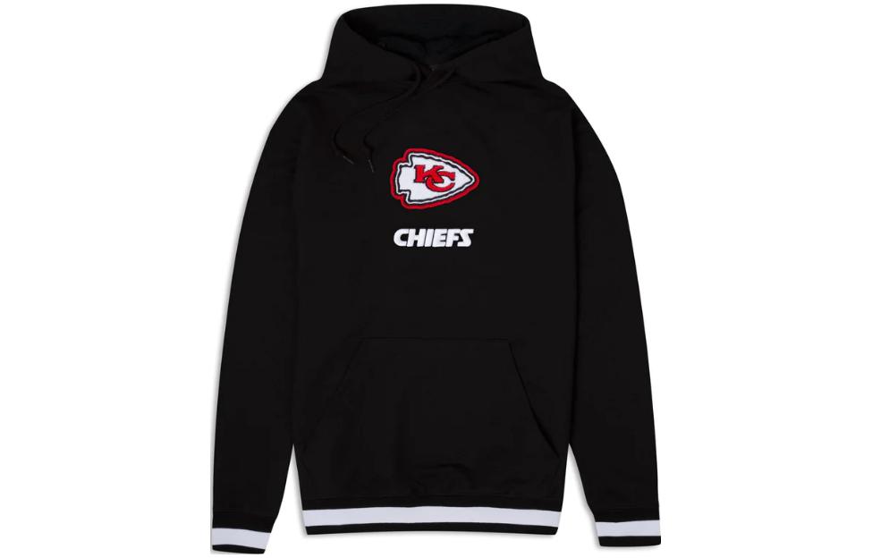 New Era Letter Logo Pullover Hoodie Men’s Black 60426206