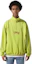 Shop New Era Letter Print Half-Zip High Neck Unisex Sweatshirt Fluorescent Green 13350787
