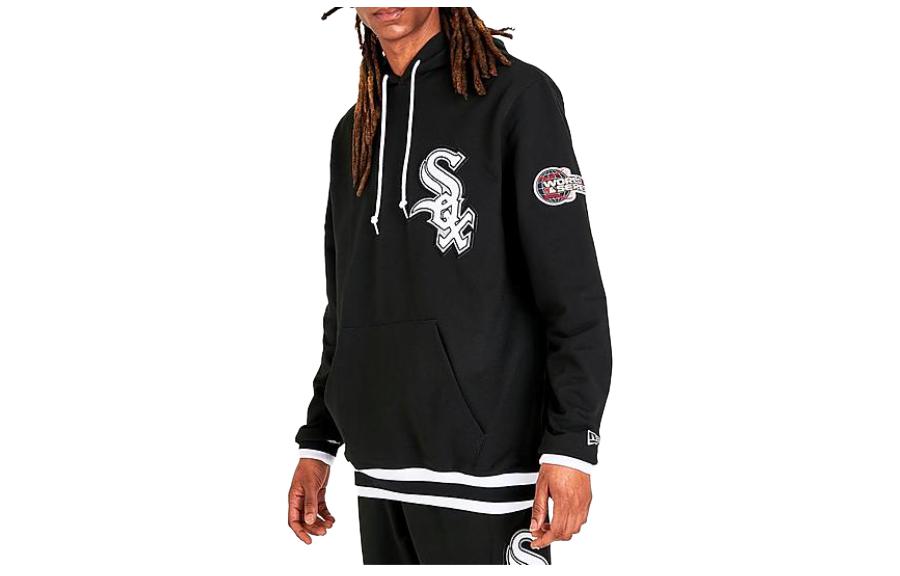 New Era Letter Print Hoodie Apparel Black 13334288-001