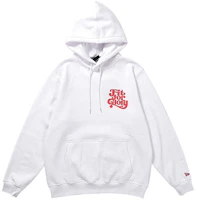 New Era Letter Print Loose Hoodie Unisex White 12544667 New Era Letter Print Loose Hoodie Unisex White 12544667