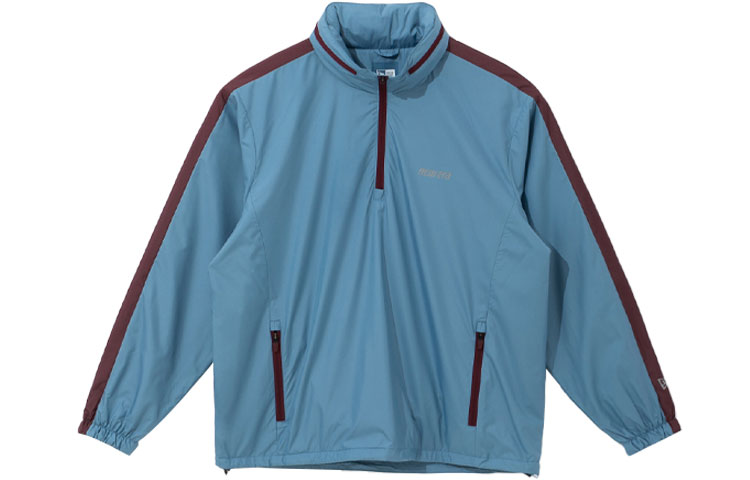 New Era Logo Half-Zip Jacket Unisex Blue 12866455